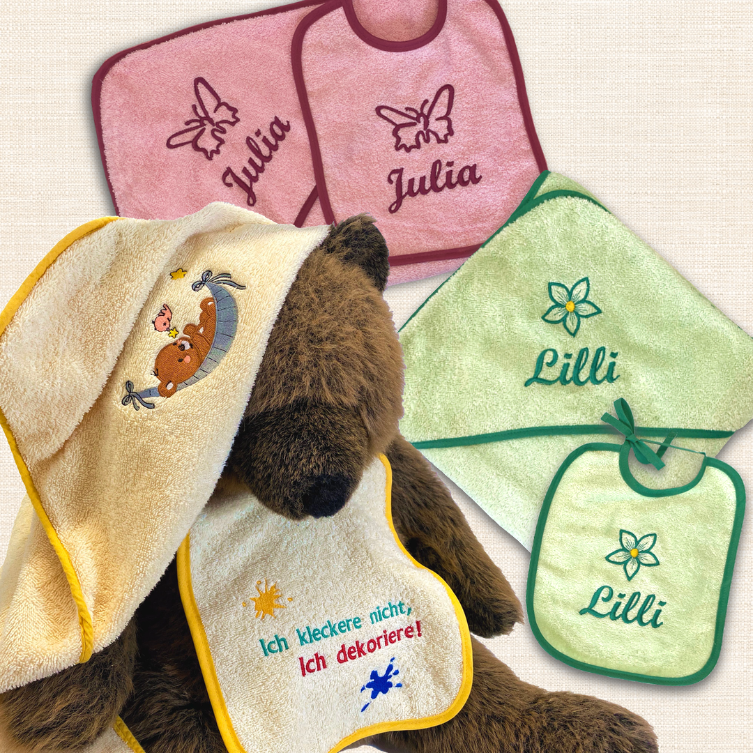 Stickerei für Baby-Textilien