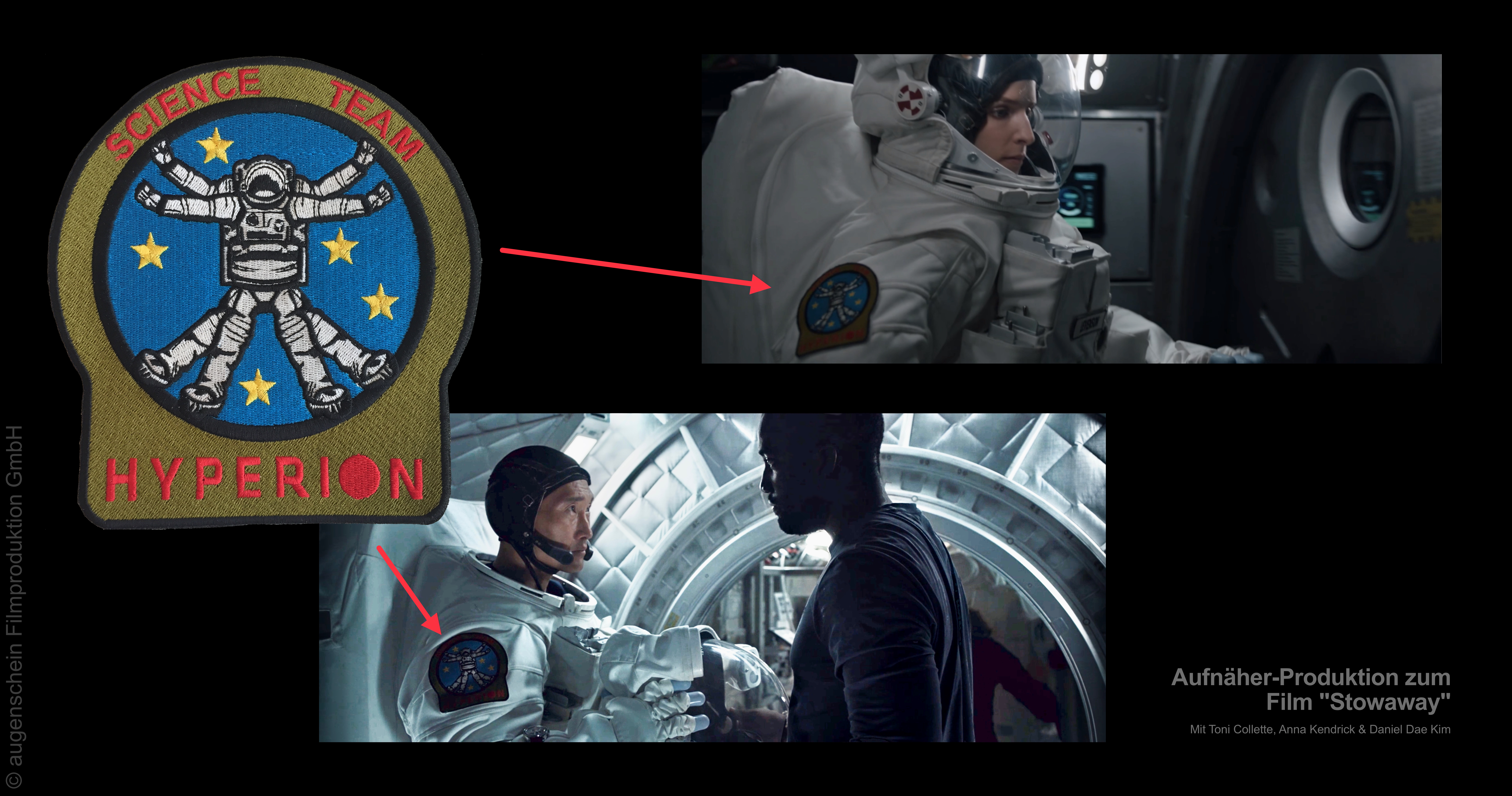 Aufnäher von Stowaway-Filmproduktion Hyperion